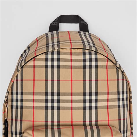 burberry vintage check nylon backpack|burberry nova check backpack.